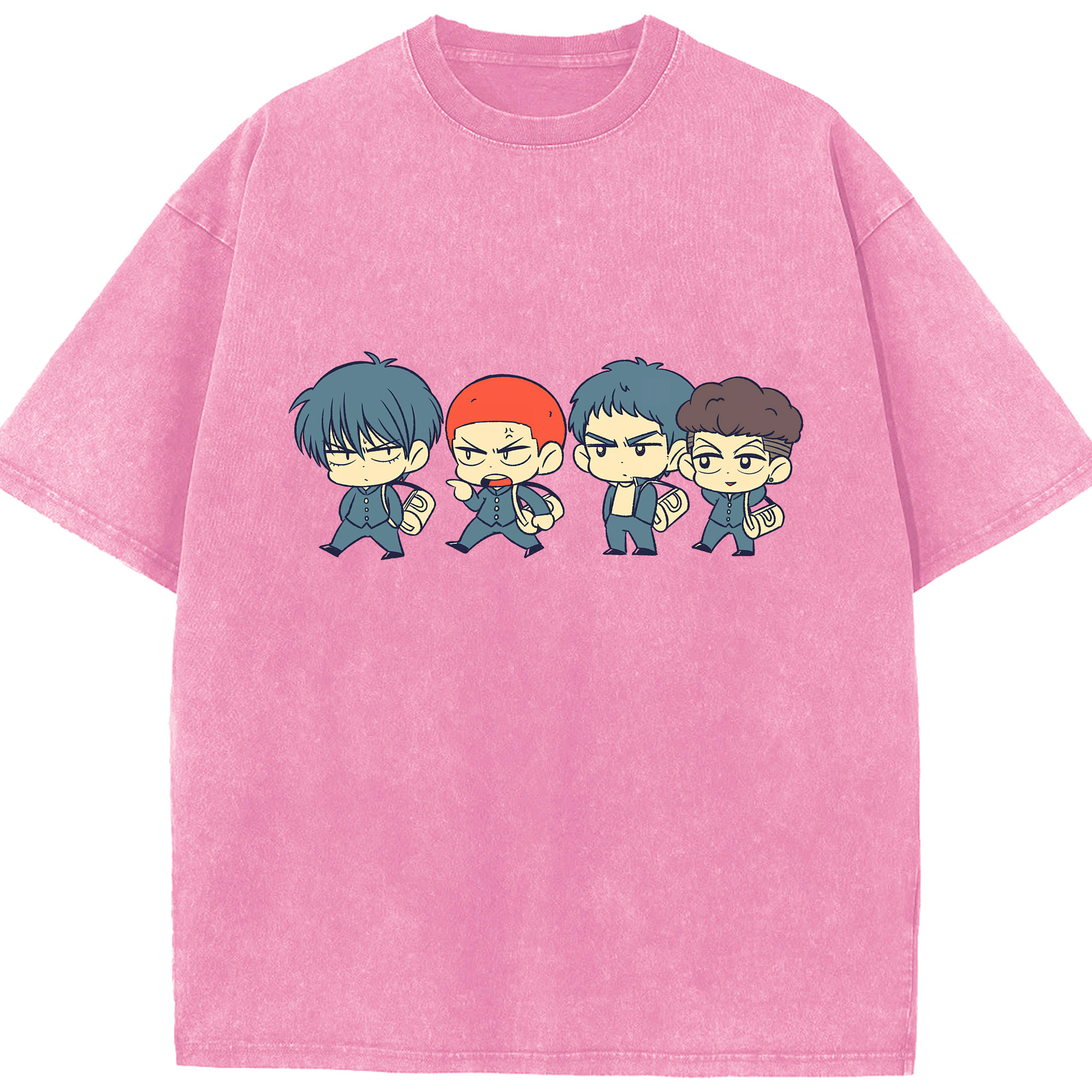（画像用） SLAM DUNK／スラムダンク 綿100% ヴィンテージ風 半袖Tシャツ（フロントプリント）